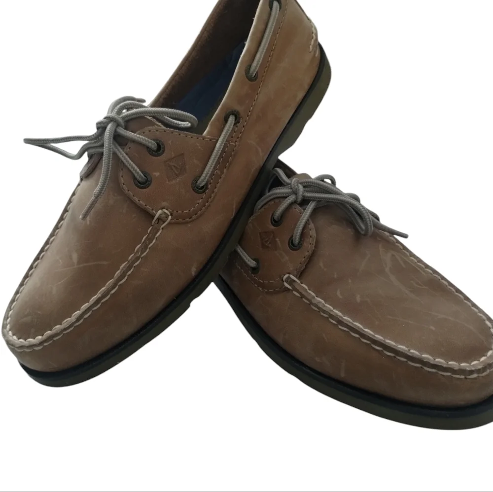 Sperry Top Sider Original Leather‎ Boat Shoes Mens 9½ Casual Coastal Tennis Prep
